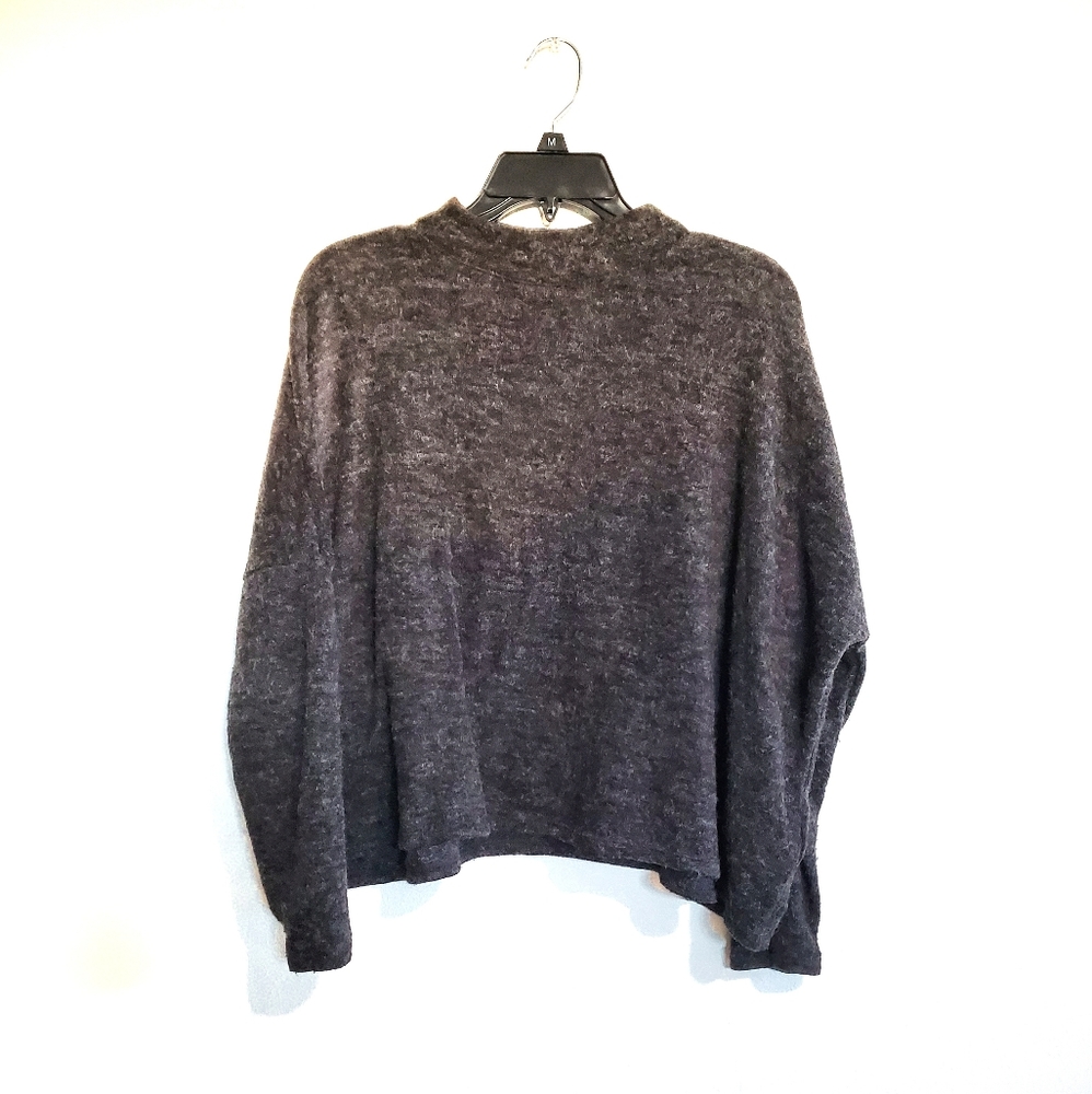 Mock Neck Grey Sweater